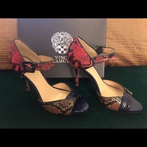 Vince Camuto Retro Python 4” stiletto heels
